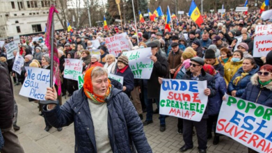 У Молдові проходить акція протесту проросійської партії, вже відбулися перші сутички