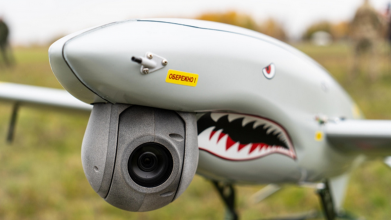 Притула вперше показав роботу дрона SHARK над Донецьком. Відео