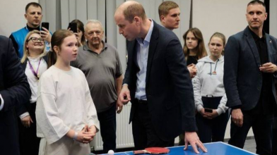 Волинянка зіграла у настільний теніс з британським принцом