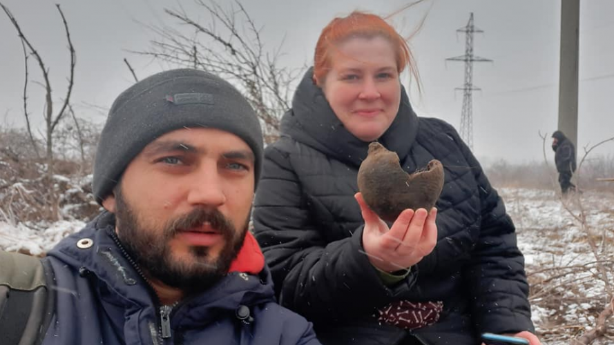 Українські захисники під час облаштування позицій на Дніпропетровщині знайшли древні артефакти