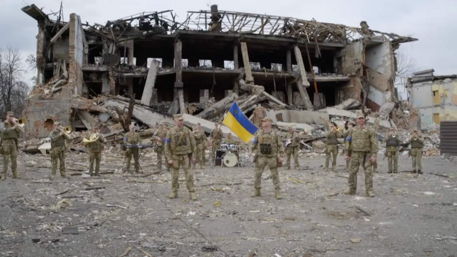 Українські військові музиканти переспівали «Ой, у лузі червона калина». ВІДЕО