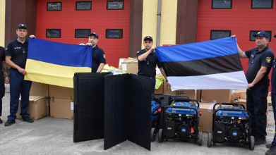 Волинські рятувальники отримали 3 тонни гуманітарної допомоги від Естонії