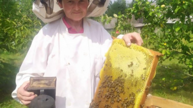 Займається бджільництвом майже 30 років: до волинянки по мед їдуть із усього міста