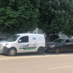 У Луцьку водій «мерседеса» врізався в авто «Волиньобленерго»