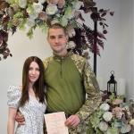 На Волині військовослужбовець одружився зі своєю коханою під час відпустки